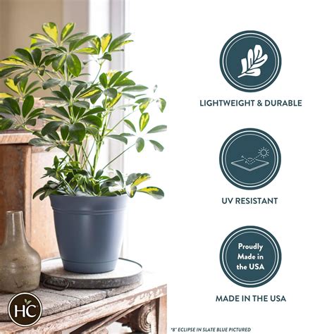 Snapklik.com : The HC Companies Eclipse Round Planter