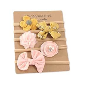 Anzailala Baby Hair Band 5 Pcs Hairband For Baby Girl Flower Hairband ...