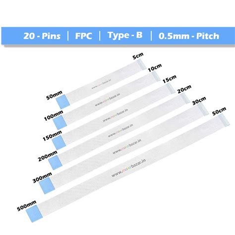 Buy [Type-B] 0.5mm-Pitch FPC Cable for Devices | Makerbazar