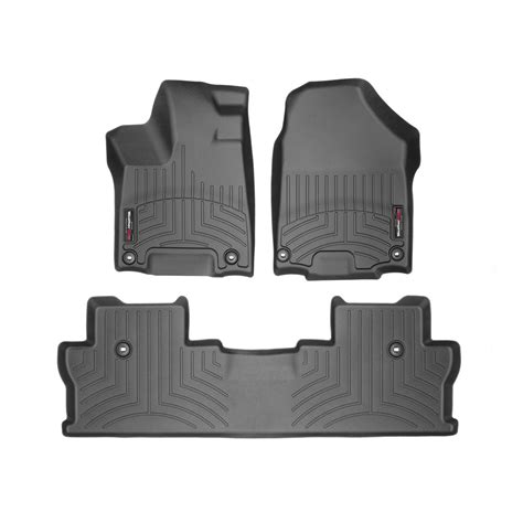 Weathertech FloorLiner DigitalFit Black Front and Rear Floor Mat Set ...
