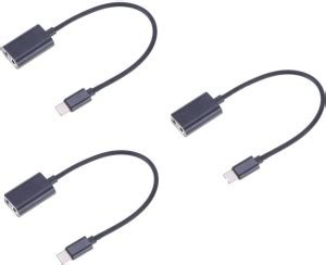 OLECTRA USB 3.1 USB-C Type C Male to Dual 3.5mm Female Earphone AUX ...