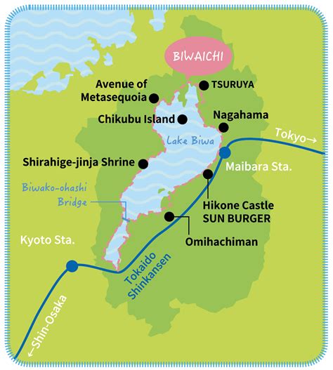 Map Of Japan Lake Biwa