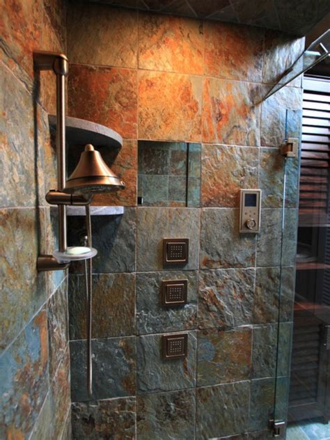 20+ Rustic Slate Tile Bathroom