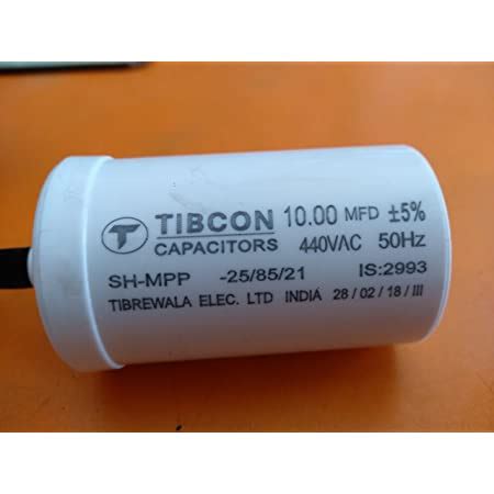 TIBCON CAPACITOR 36 MFD 440 VAC PACK OF 10 PCS : Amazon.in: Home & Kitchen