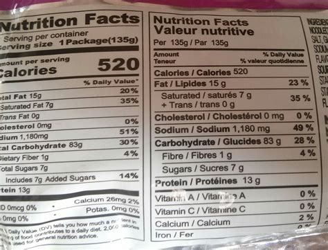 Ramen Chicken Flavor Nutrition Facts at Erin Mackenzie blog