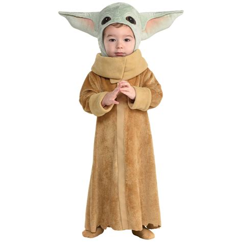 Infant Disney Star Wars Mandalorian Baby Yoda Tan Outfit with Robe ...