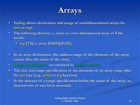 Image result for Array in Verilog