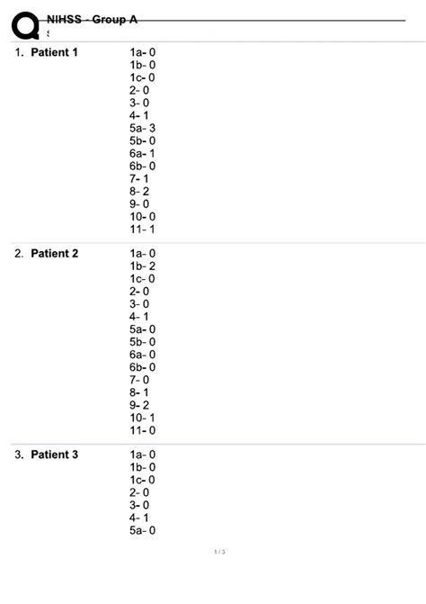 NIHSS - Group A Test, (LATEST UPDATE DETAILED CORRECT ANSWERS 2024 ...