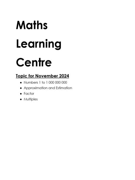 Image result for Maths Learning Centre