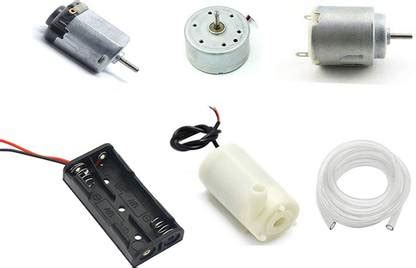 TZZOT Science Project Dc Motor Kit / 9v Battery /Mini Pump/AA Holder ...