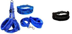 Sid Section Sidsection Export Quality Dog Blue Furr Harness Set, Black ...