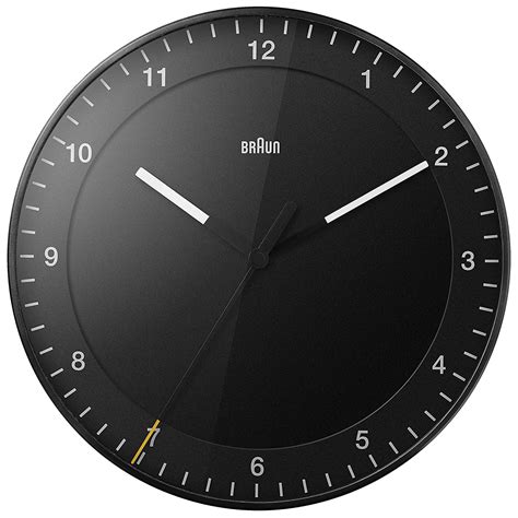 Buy Braun Classic Large Analogue Wall Clock with Silent Sweep Movement ...