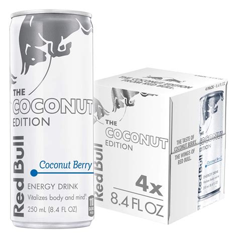 Pack of 2 - Red Bull Coconut Edition Energy Drink, Coconut Berry, With ...