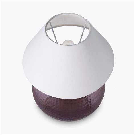 Buy HOMESAKE Contemporary Decor White Textuxed Metal And Linen Table ...