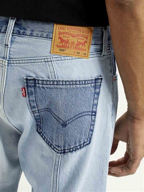 Men's 505 Med Indigo Straight Fit Mid Rise Jeans – Levis India Store