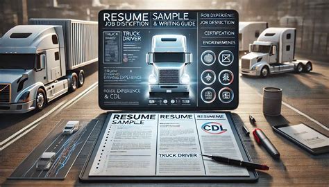 Truck Driver Resume Sample, Job Description & Writing Guide