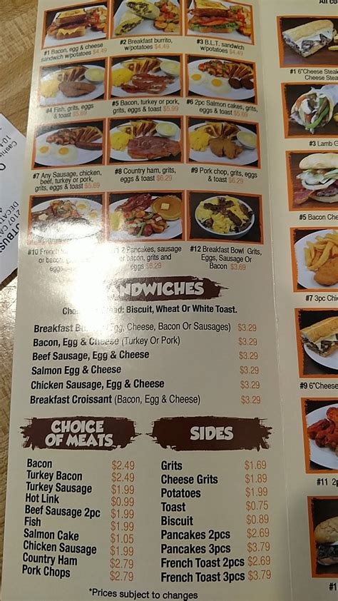 Menu at Gutbusters Breakfast - Candler Rd restaurant, Decatur, Candler Rd