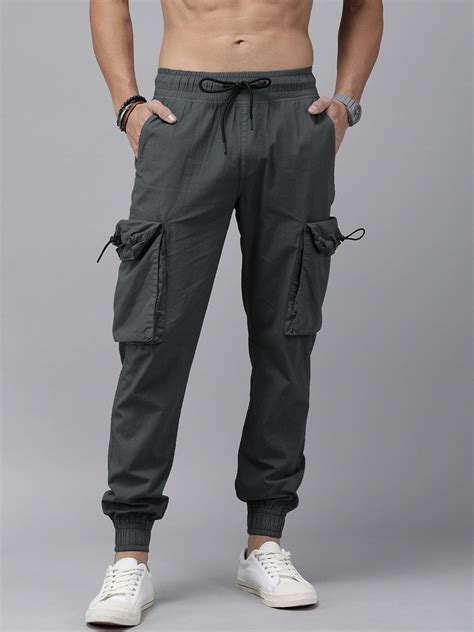 Roadster Men Cotton Break Bounce Cargo Joggers - Price History