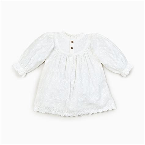 Broderie Anglaise Dress White Hakoba – COTTON CANDY LIFESTYLE