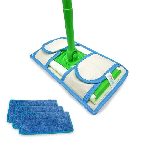 Set of 3 Microfiber Weber’s Wonders Prime Mop Pads - Washable ...