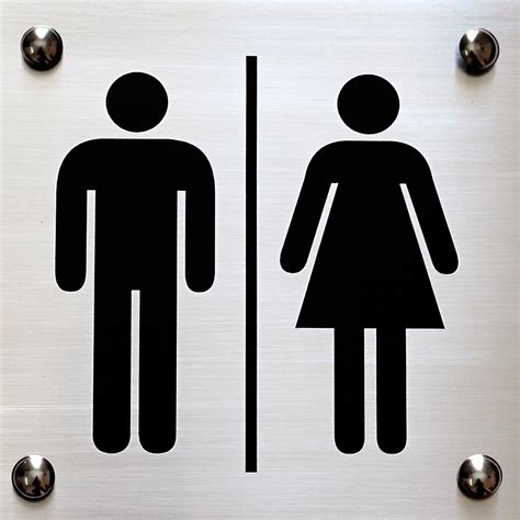 shreyas SIGNAGES Door Stainless Steel "Restroom Men Women Toilet Sign ...