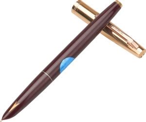 Gold Leaf Hero 336 Original Fp Iridium Tipped Fine Nib Maroon With Gold ...