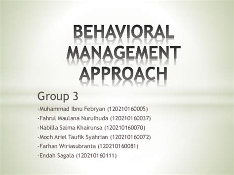 Image result for Behavioral Management Approach