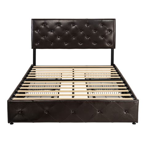 Lov4ever Queen Size Storage Bed Frame with 4 Drawers, India | Ubuy