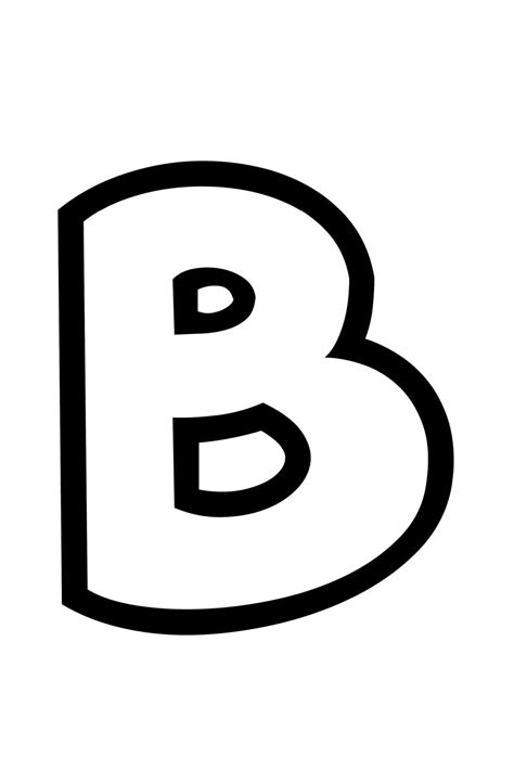 Free Printable Bubble Letter Stencils: Bubble Letter B Stencil ...