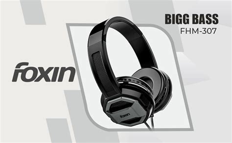 Foxin FHM-307 Wired Over The Ear Headphone with Mic, Bass-Boost ...