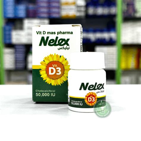 Nelex vitamin D3 50000 IU 4 tablets - Buy from Russian Pharmacy in Egypt