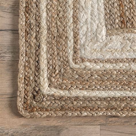 nuLOOM Rikki 2 X 6 (ft) Jute Off White Indoor Border Runner Rug TADR04A ...
