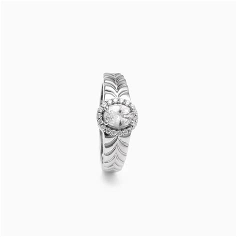 The Round Solitaire Zirconia Silver Ring – Vinayak - House of Silver