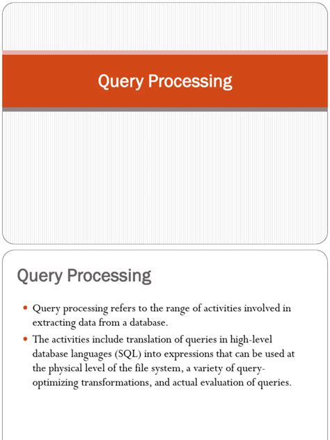 Image result for SQL and Query Processing