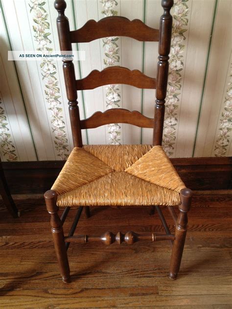 Antique Wood Chair With Cane Seat 1900-1950
