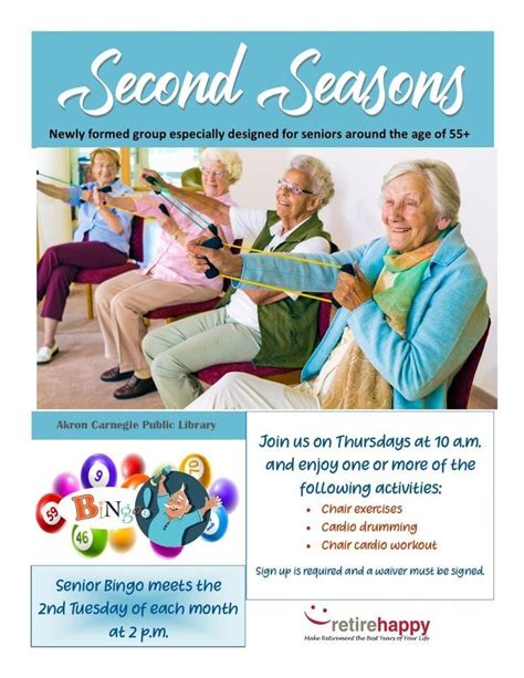 Second Season Senior Fitness - Chair Fitness Exercises , Akron Carnegie ...