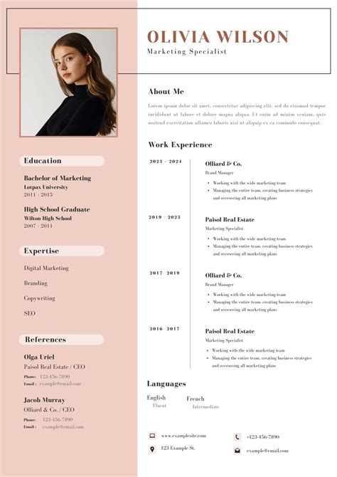 Image result for CV Form to Fill In