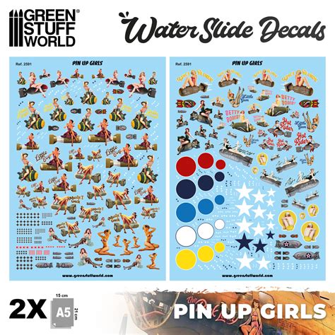 Water slide decals - Pin Ups | - GSW
