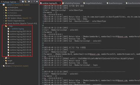 Spring Logging 的图像结果