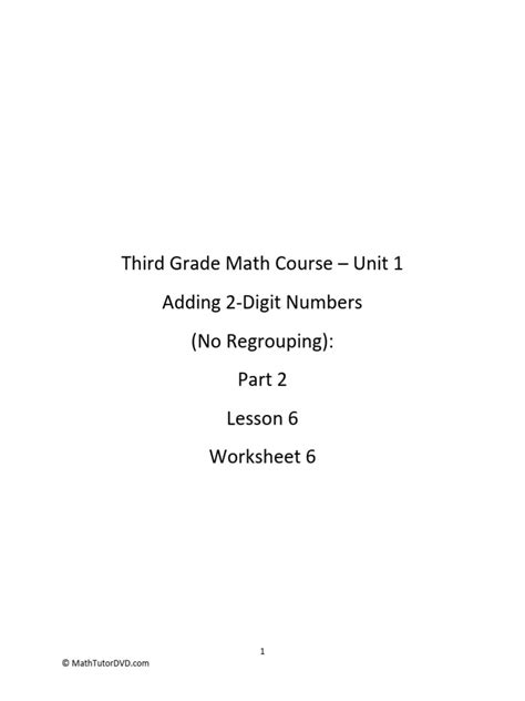 3rd Grade Math Lesson 1 的图像结果
