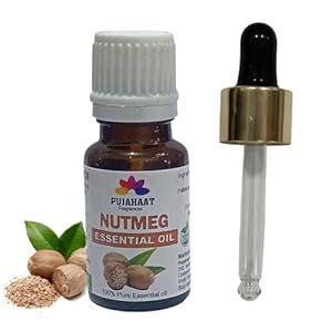 Pujahaat Nutmeg Essential Oil – Pure and Natural - Nutmeg Oil Ideal for ...
