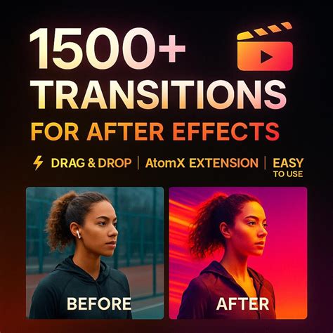 1500+ After Effects Transitions Pack | Seamless Video Effects | Atomx ...