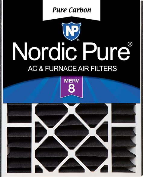 Nordic Pure 20x25x5 (19_3/4 x 24_1/4 x 4_7/8) Air Bear Replacement Pure ...