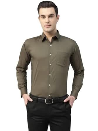 Hancock Men Solid Wrinkle Ressistant Stretchable Formal Shirt ...