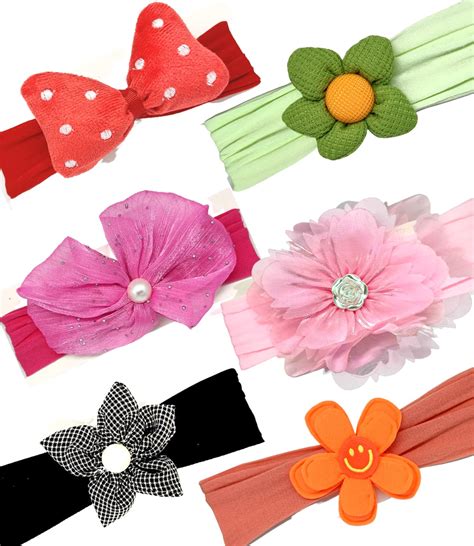 Buy Quarya Baby Girl Hairbands Headband Elastic Hair Band Soft ...