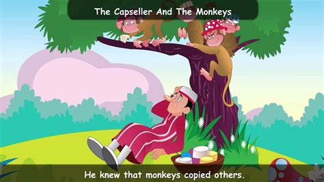 Watch Popular Children English Story 'The Capseller And The Monkeys ...