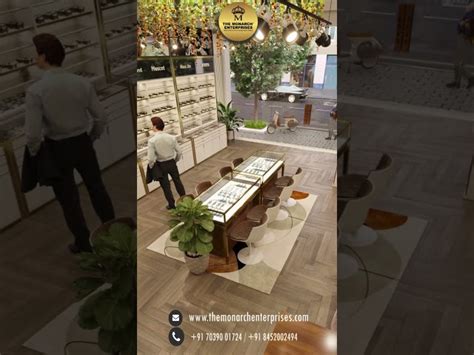 Optical Showroom Designing Interior with 3D - Interior Designing For ...