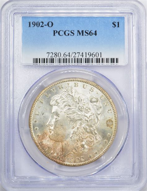 1902-O Morgan Silver Dollar $1 - PCGS MS64 - PCGS Price Guide $155.00 ...