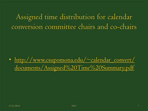 PPT - Semester Conversion CPP Academic Senate March 12 th by F.A.Neto ...