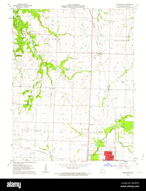 Map of lamar missouri hi-res stock photography and images - Alamy